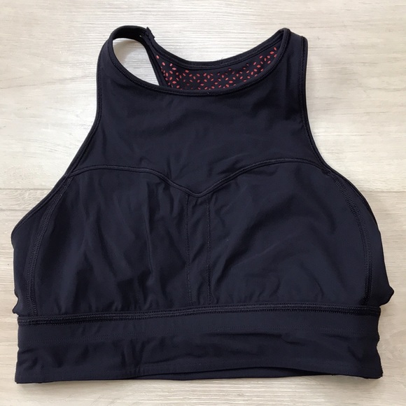 LULULEMON SPORTS TOP BLACK / ORANGE SIZE 8 - Picture 3 of 6